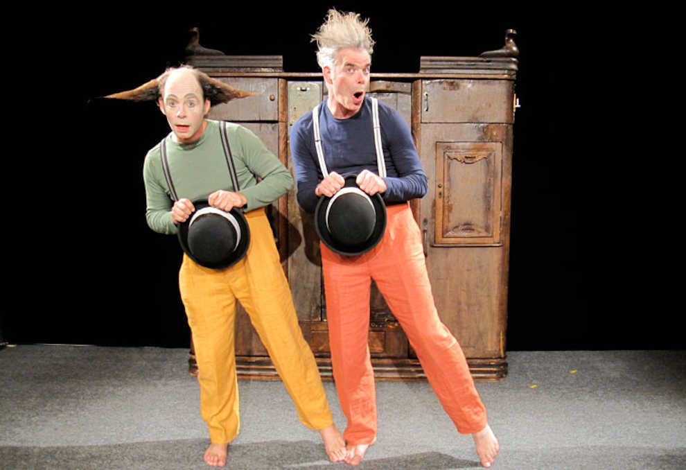 Bernard Stöckli e Andreas Manz in scena (www.compagniadue.com)