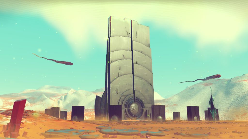No Man's Sky è gioco quasi introspettivo che guida alla scoperta di nuovi pianeti e forme di vita aliene (Hallo Games/No Man’s Sky)