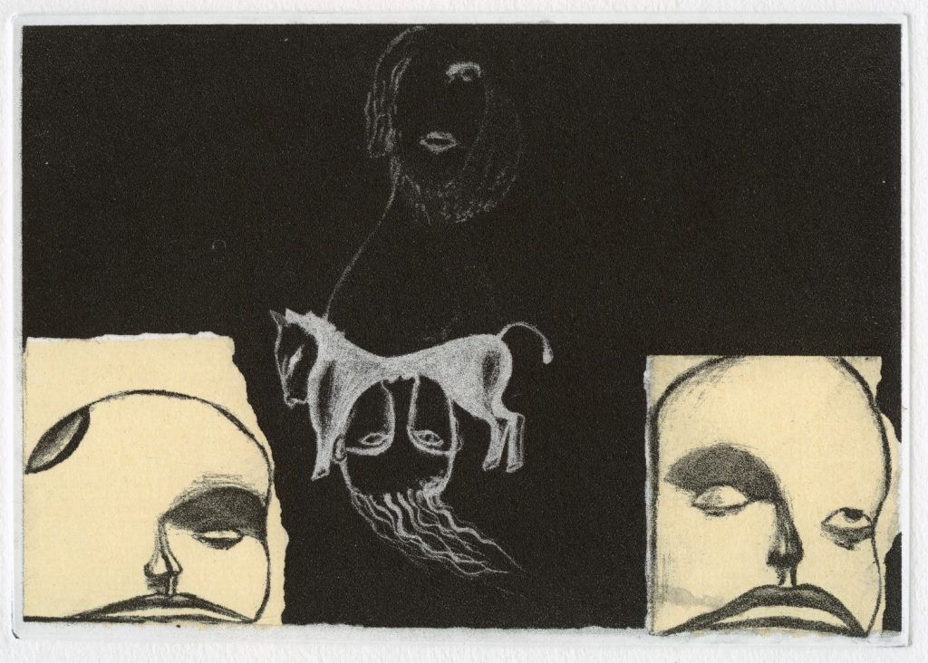 Enzo Cucchi, Una delle 21 incisioni inedite dal titolo Documenti realizzate per l’esposizione a Spazio Officina 2017