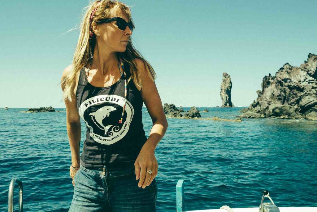 La biofisica romana Monica Blasi, fondatrice e direttrice del Filicudi Wildlife Conservation