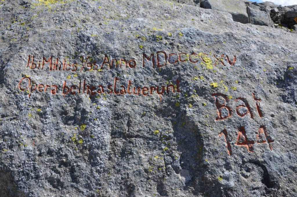 Iscrizione risalente al 1915