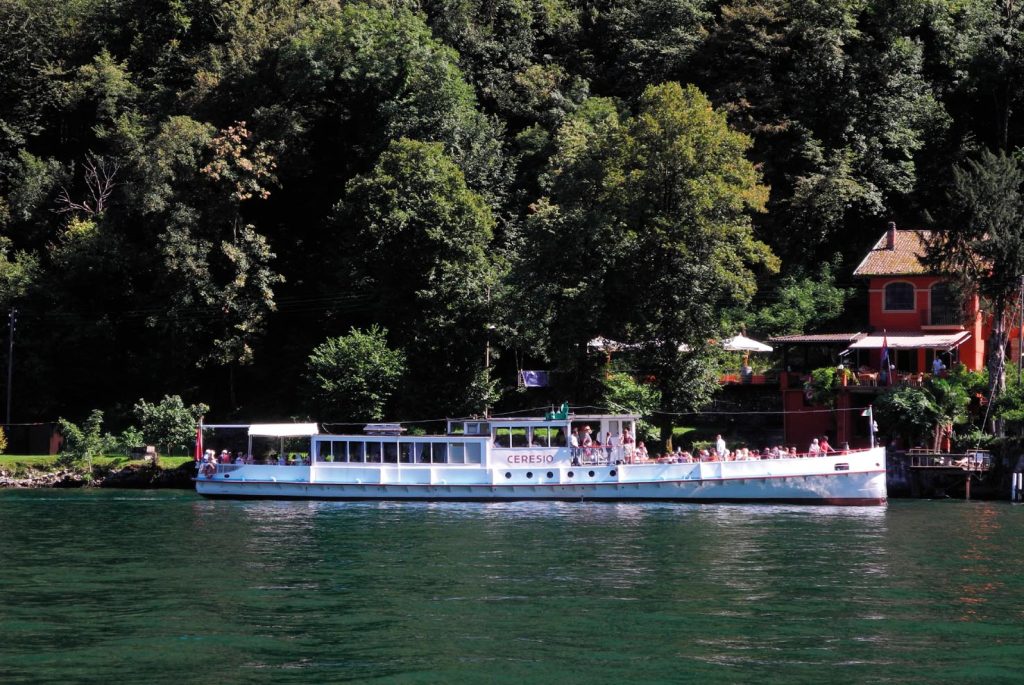 La «Ceresio» prima del lifting elettrificante (Società di Navigazione del Lago di Lugano)