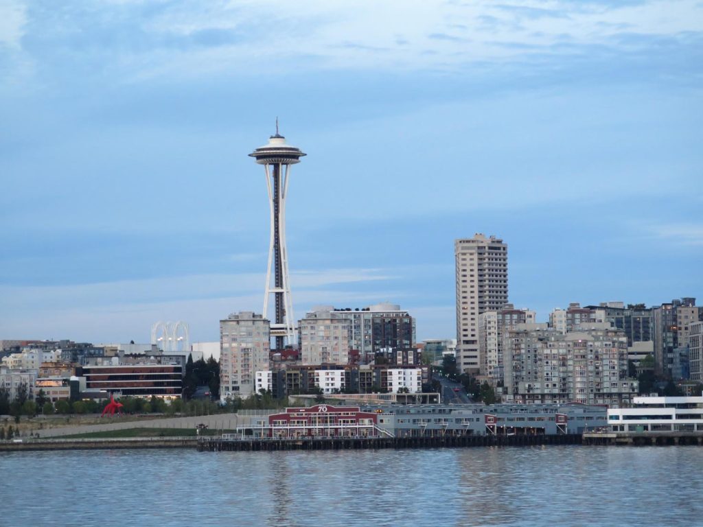 Downtown Seattle vista dal traghetto