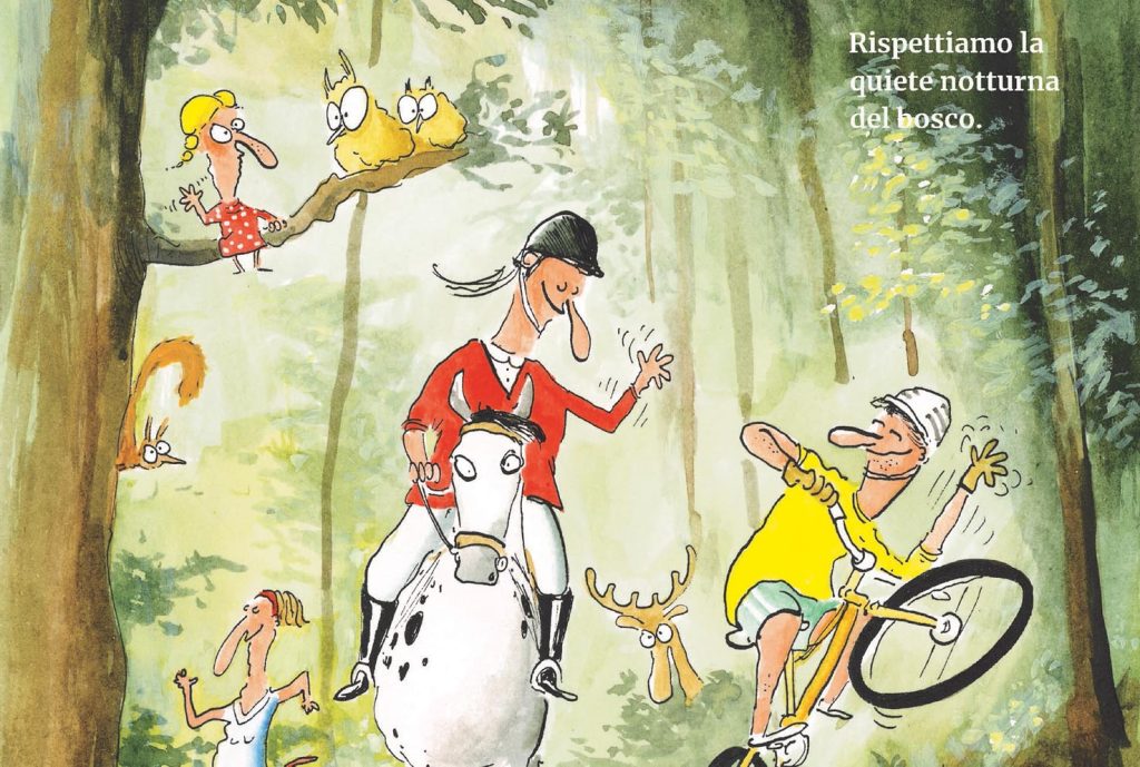 Un particolare del manifesto di Benvenuti nel bosco.