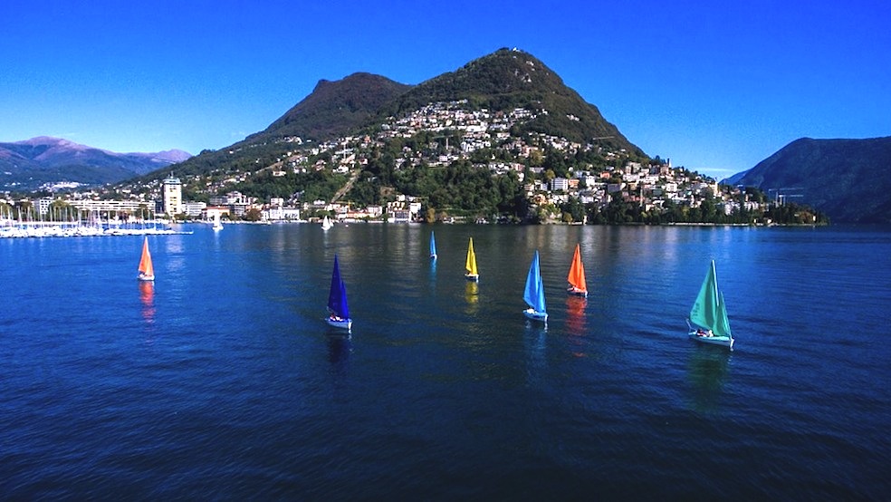 Le barche di Velabili sul Lago di Lugano