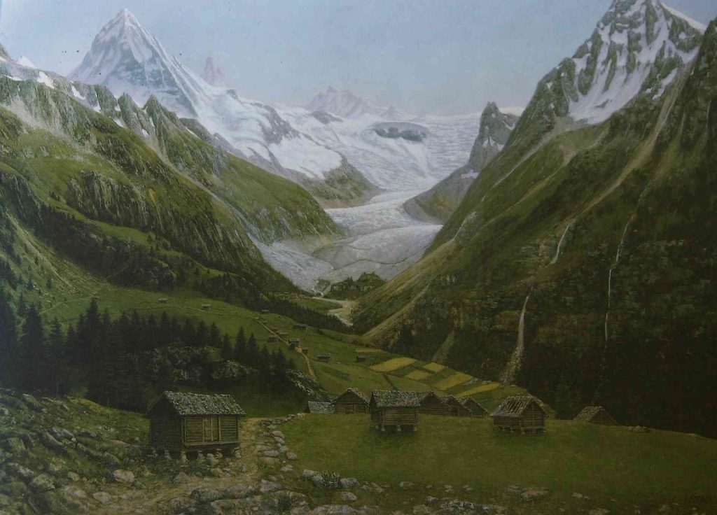Cherubino Patà, La Dent Blanche 1887, Museo cantonale di belle arti Sion