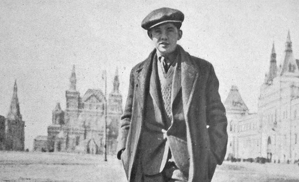Palle Huld nella Piazza Rossa di Mosca, 1928