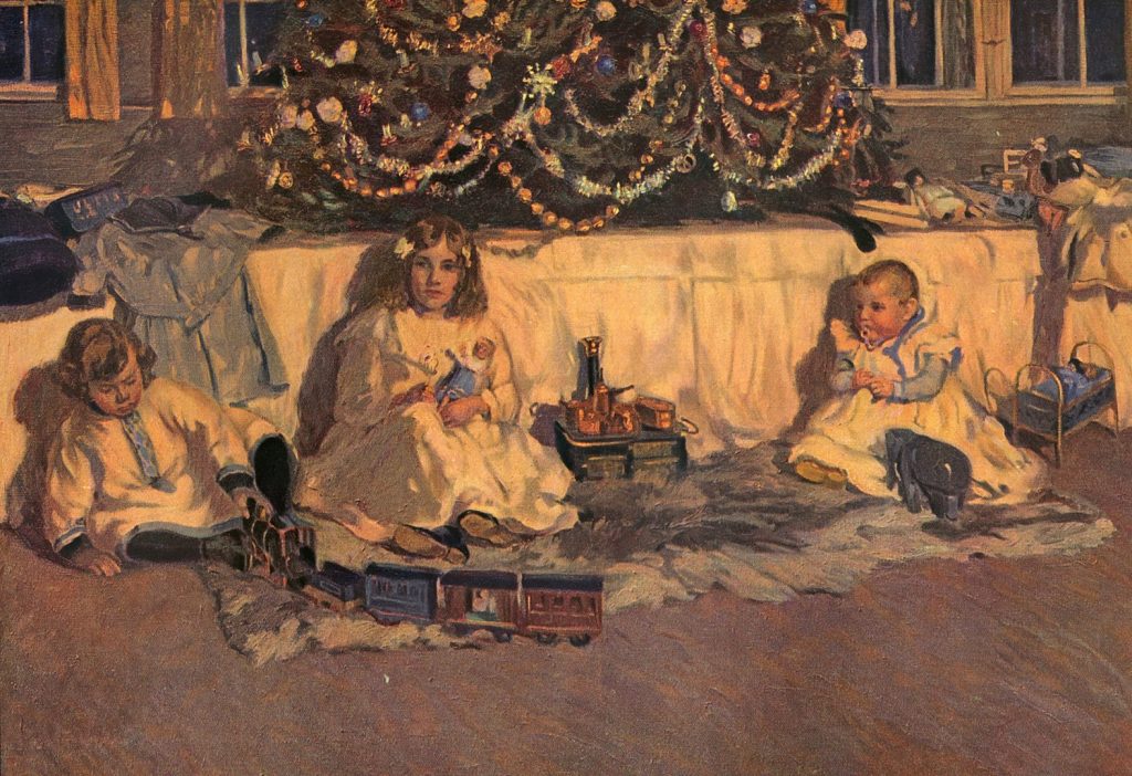 Weihnachtszauber (magia del Natale) dipinto di Robert Weise, 1908 (Wikipedia)