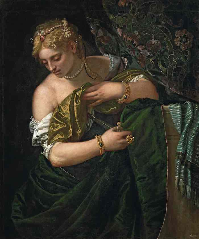 15. PAOLO VERONESE 
Lucrezia, 1580-1583 circa
Olio su tela, 109,5x90,5 cm
Vienna, Kunsthistorisches Museum