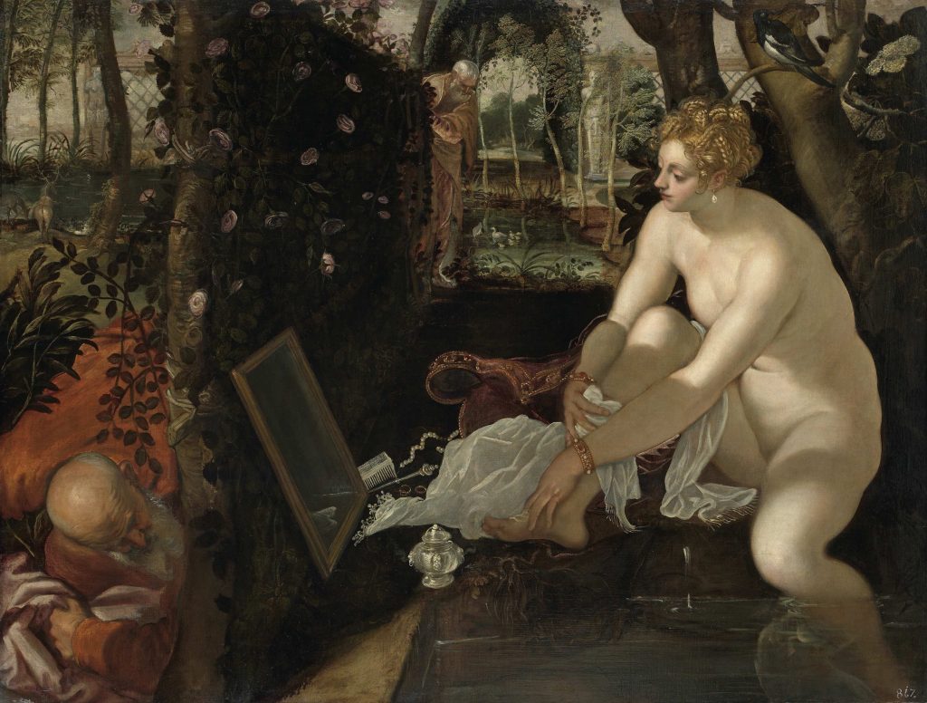 TINTORETTO Susanna e i vecchioni, 1555-1556 circa Olio su tela, 146x193,6 cm, Vienna, Kunsthistorisches Museum