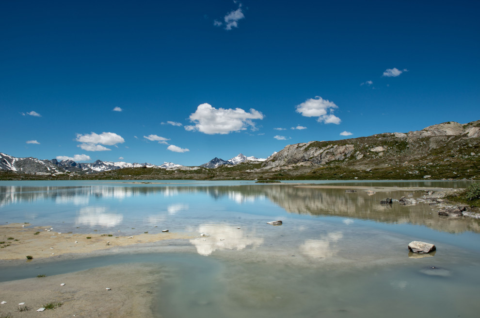 Un laghetto alpino nella regione del Rutor, Valle d’Aosta (Keystone)
