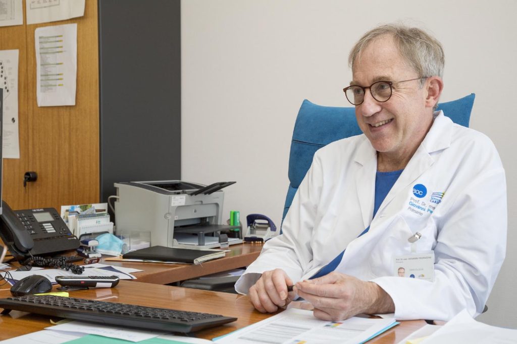 Il professor Giovanni Pedrazzini, Primario di cardiologia dell’Istituto Cardiocentro Ticino EOC (Stefano Spinelli)