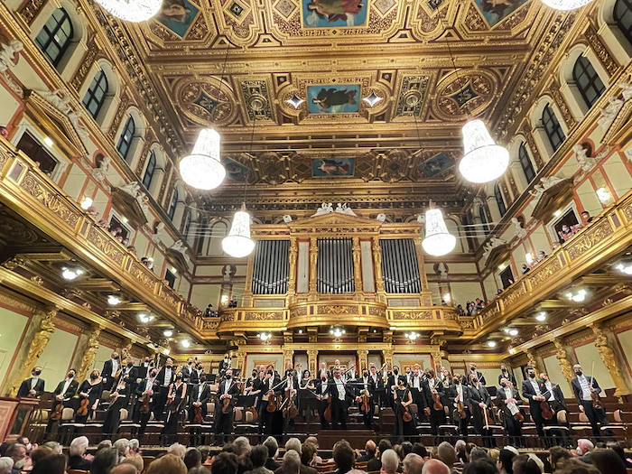 L’OSI lo scorso 18 febbraio sul palco della Sala d’Oro del Musikverein di Vienna