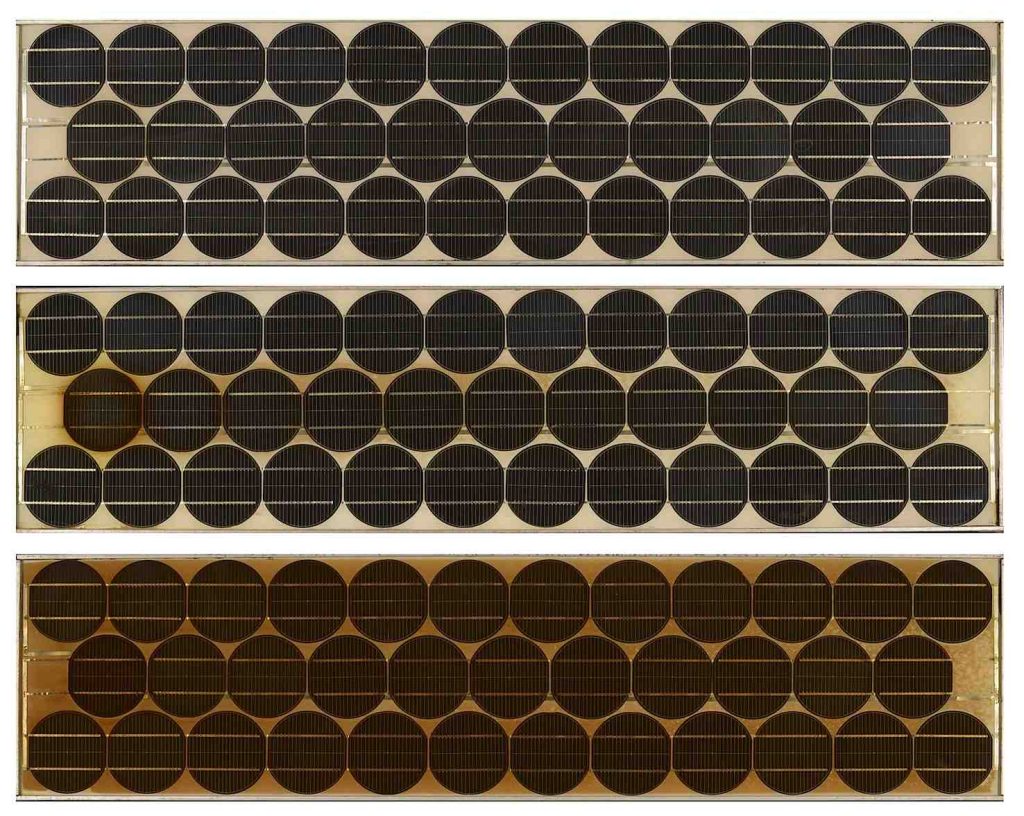 La perdita di trasparenza del materiale incapsulante peggiora la produzione di energia elettrica (Rapporto finale Tiso 35+)
