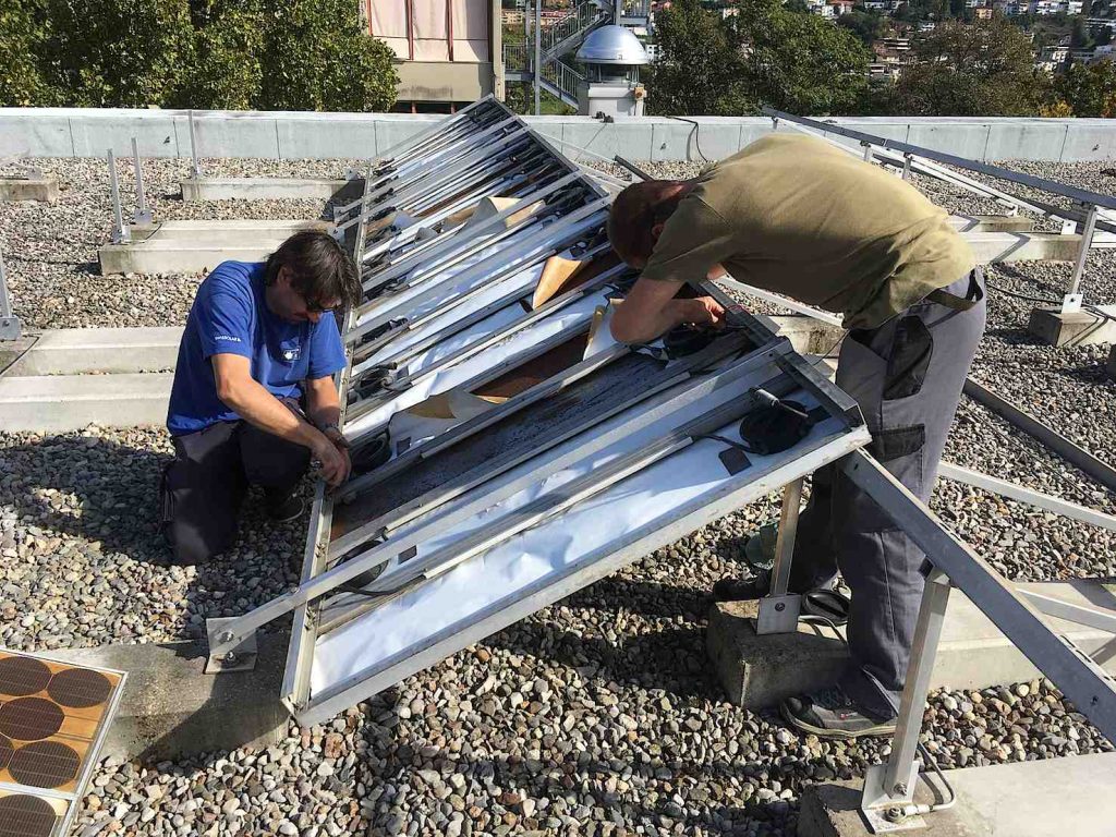 L’impianto fotovoltaico Tiso-10 è rimasto sul tetto della Supsi per 35 anni (Rapporto finale Tiso 35+)