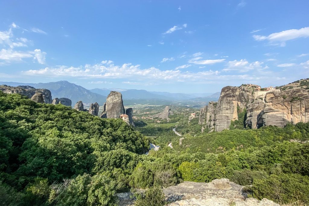 Vista panoramica su Meteora