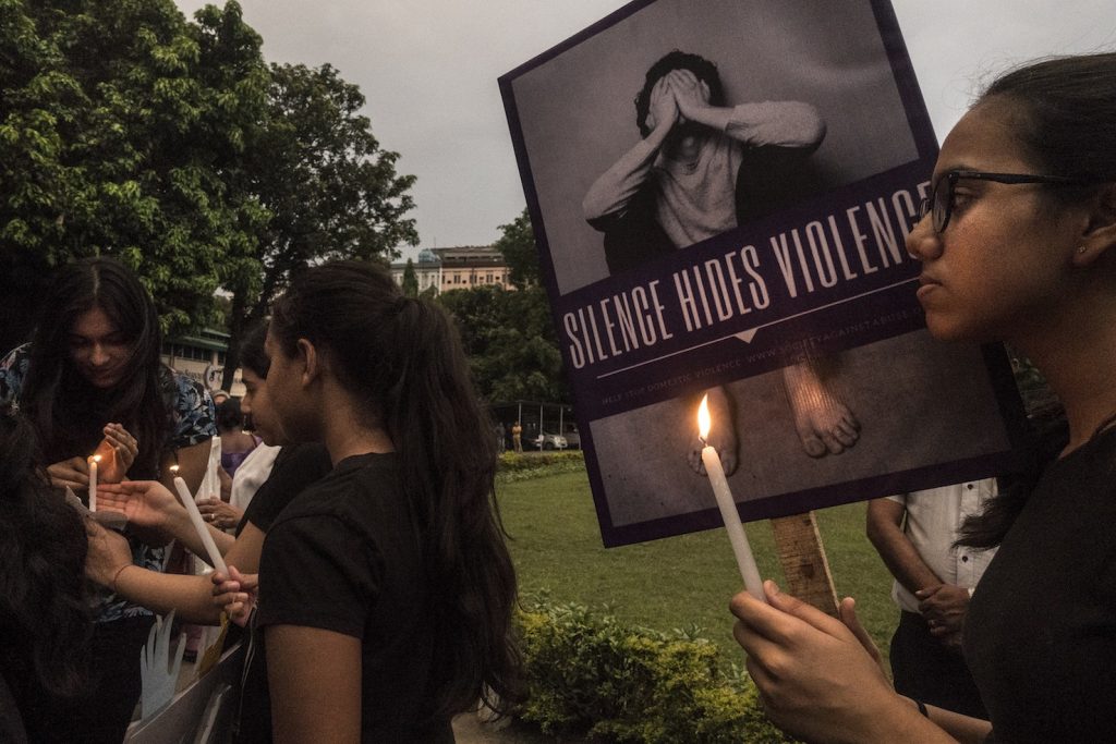 Una manifestazione di solidarietà per Asifa (Keystone)
