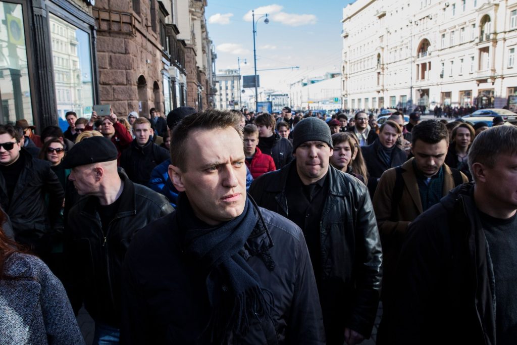 Il blogger anti-Putin Alexey Navalny è stato arrestato per violazione dell’ordine pubblico e organizzazione di una manifestazione non autorizzata (Keystone)