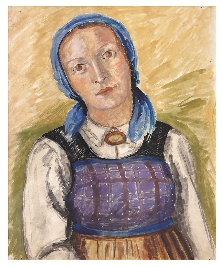 Aldo Crivelli, Giovane in Costume, 1930-1935 ca, Collezione Privata