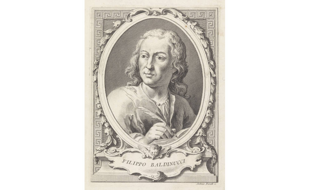 Ritratto di Filippo Baldinucci realizzato da Antonio Baratta (1734-1787)
