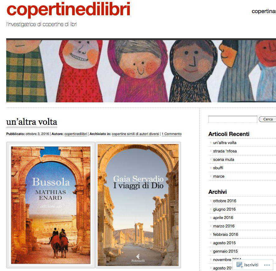 Sul blog copertinedilibri.wordpress.com, una raccolta di «cloni» grafici. (U. Wolf)