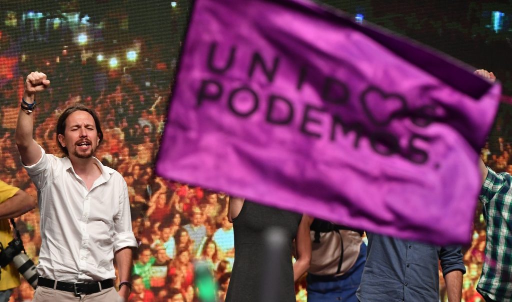Pablo Iglesias, leader di Podemos (AFP)