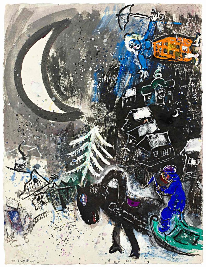 Le traineau au clair de lune, 1959,
Collezione Gabriele Pietro Braglia
(© 2022, ProLitteris, Zurich)