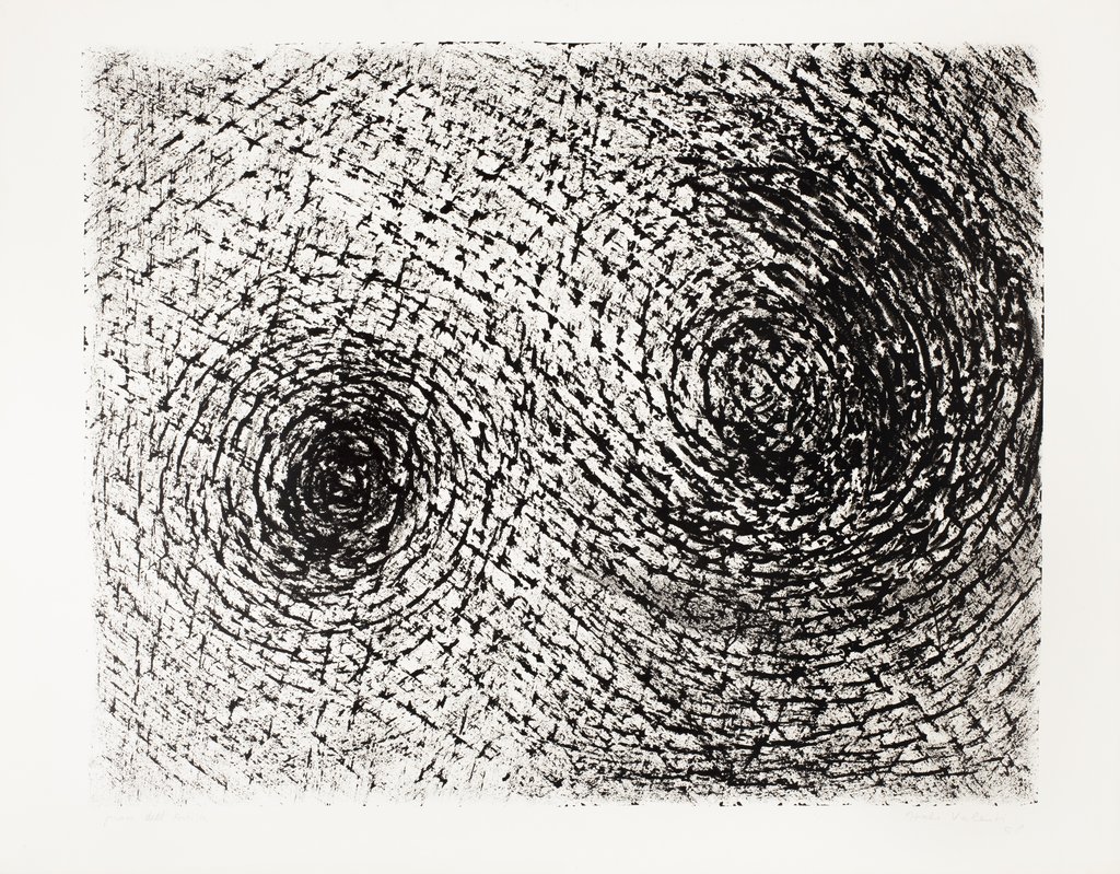 Italo Valenti, litografia, Spirale, 1958 (Aline D’Auria)
