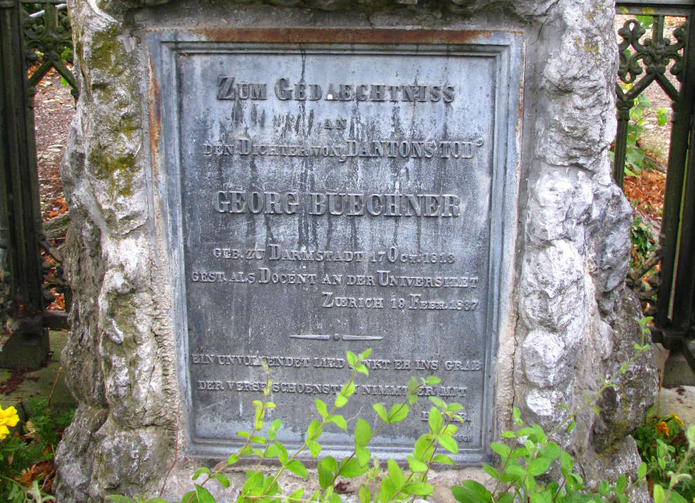 Monumento funebre per lo scrittore in Germaniastrasse a Zurigo (Wikipedia, Roland zh)
