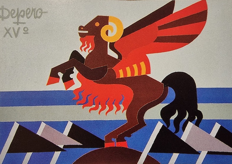 Dettaglio di un paravento, Depero