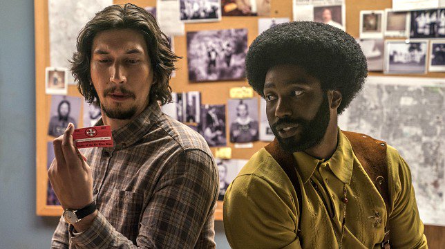 Adam Driver e John David in una scena del film di Spike Lee (youtube)