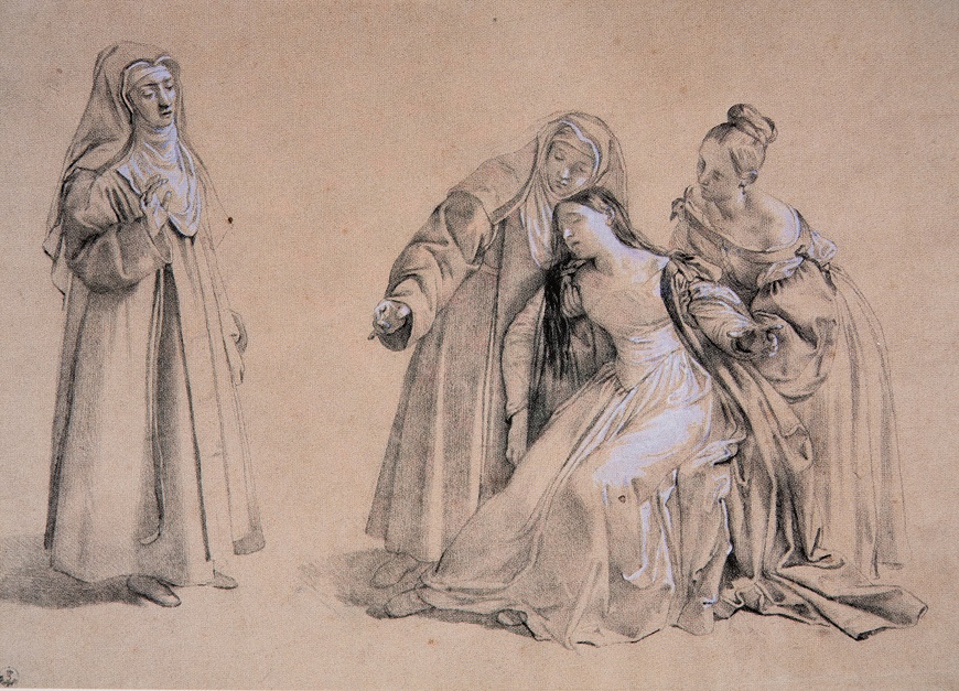 Giuseppe Bezzuoli, <i>Svenimento di Ermengarda</i>, 1837, Firenze, Uffizi (Uffizi Firenze)
