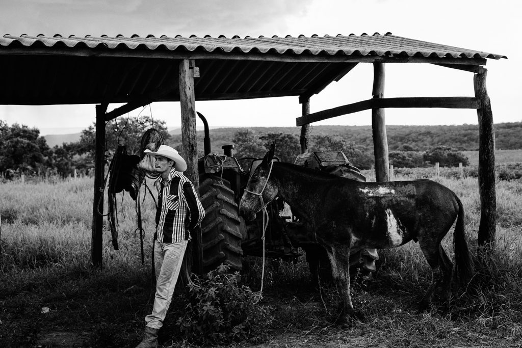 Una delle sugegstive fotografie in mostra