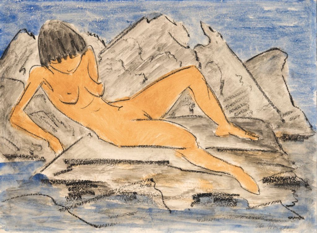 Otto Mueller «Liegender weiblicher Akt am Wasser», senza data (Kunstmuseum Bern, Legat Cornelius Gurlitt 2014 © Kunstmuseum Bern)