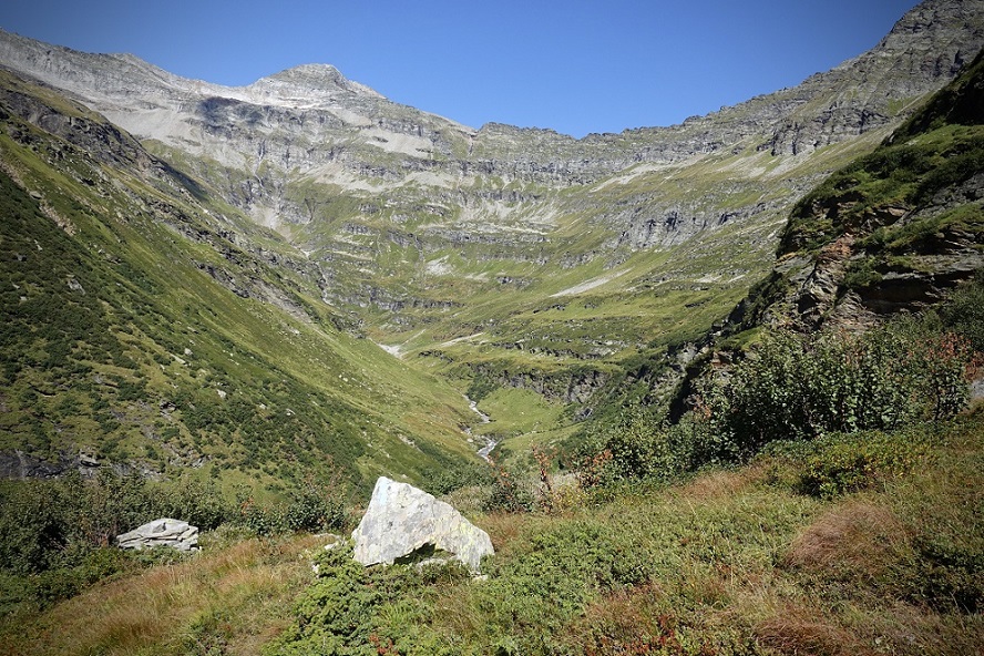 La testata della Calanca sovrastata dallo Zapporthorn (Romano Venziani)