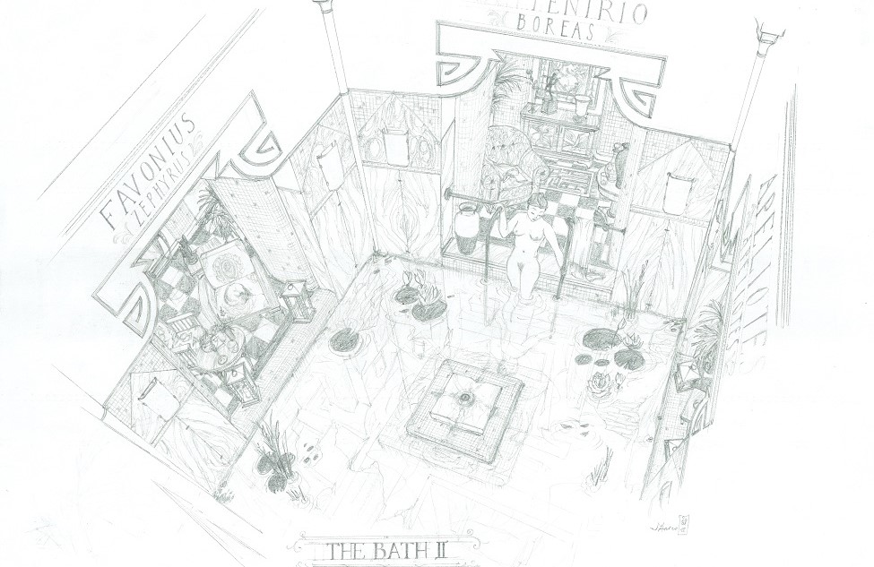 The Bath, disegno di Marco Abbondio