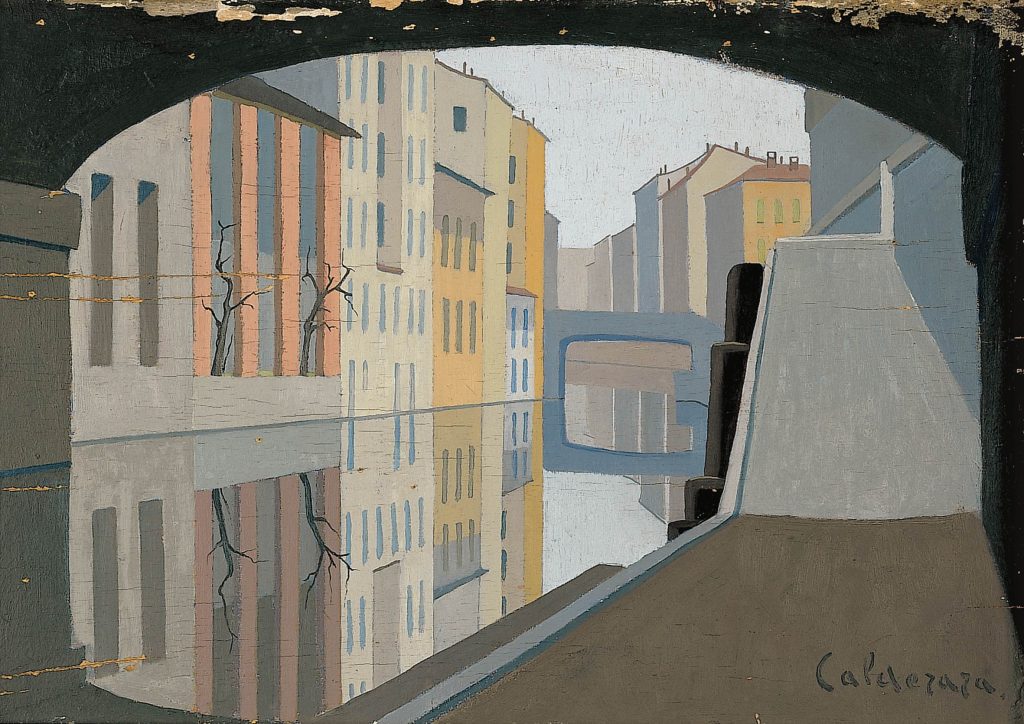 Antonio Calderara, Milano. Il Naviglio, 1928 (© Fondazione Calderara, Vacciago di Ameno)