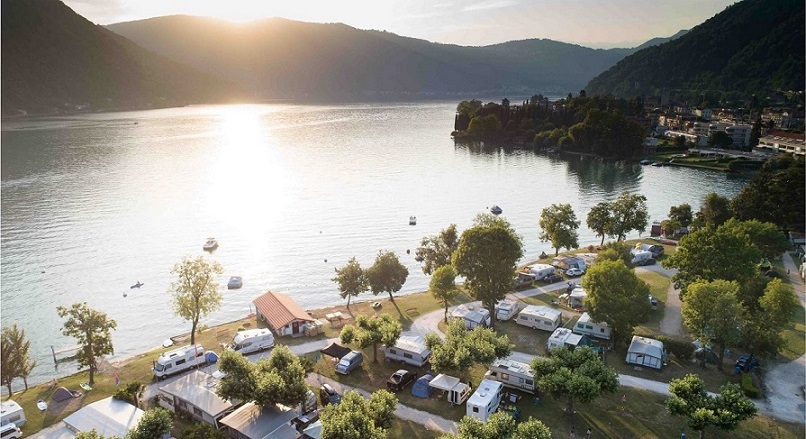 Uno scorcio del Camping Monte Generoso a Melano (RedStudio)