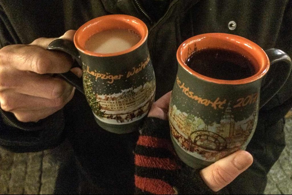 Eierpunsch e Glühwein a Leipzig