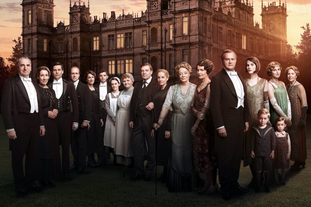 Il cast della serie televisiva britannica <i>Downton Abbey</i>