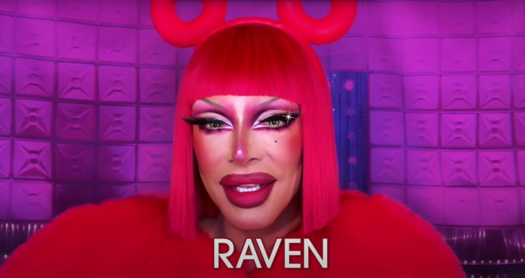 La drag Raven, partecipante alla 13esima stagione di RuPaul’s Drag Race (YouTube)