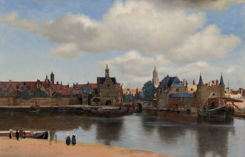 Veduta di Delft, Johannes Vermeer, 1660-61, olio su tela (Mauritshuis, The Hague)