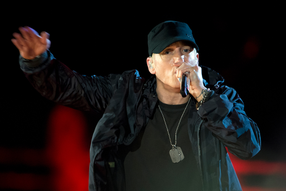 Eminem in concerto a Washington, D.C. nel Nov. 2014 (Wikimedia)