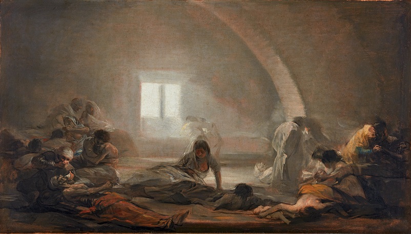 Francisco de Goya, Hospital de apestados, 1808-1810 (Collezione Marqués de la Romana)