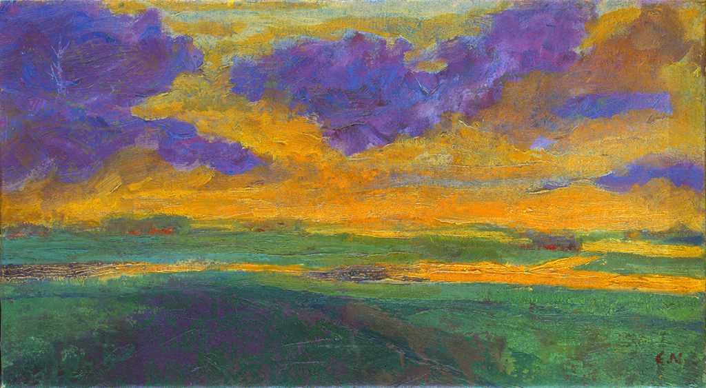 Emild Nolde, olio su tela (Collezione privata, courtesy Beck & Eggeling)