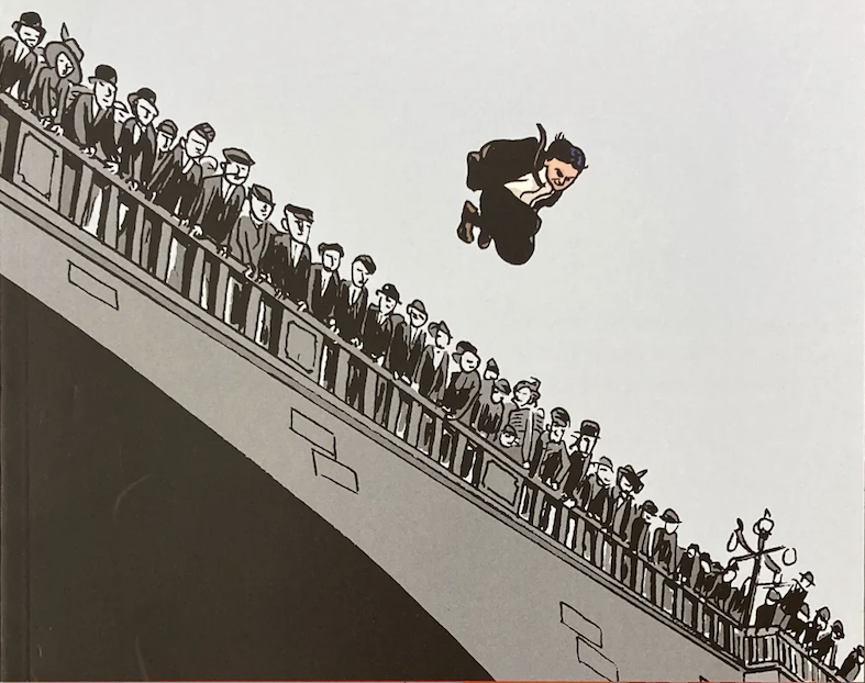 Ritaglio dalla copertina del fumetto «Houdini: The Handcuff King»