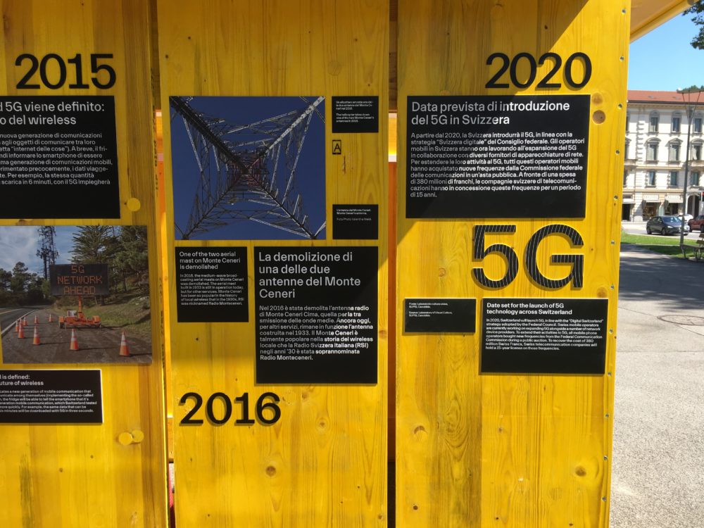 Le installazioni del progetto curato da USI e SUPSI sono state ospitate a Lugano e Locarno (decodingwireless.ch)
