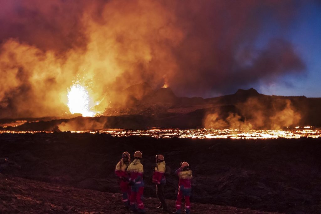 L'eruzione del vulcano Fagradallfjall è di tipo fissurale, tipica islandese, ovvero data dalla fuoriuscita di materiale lavico lungo una frattura