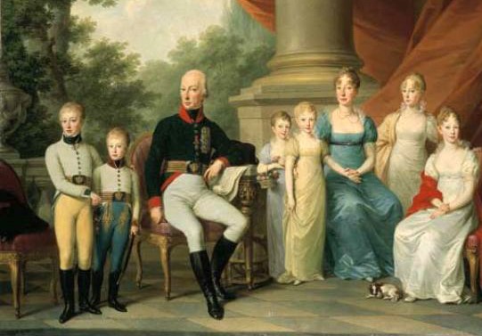 We are family... Joseph Kreutzinger, Ritratto della famiglia del Kaiser austriaco (1805 ca.)