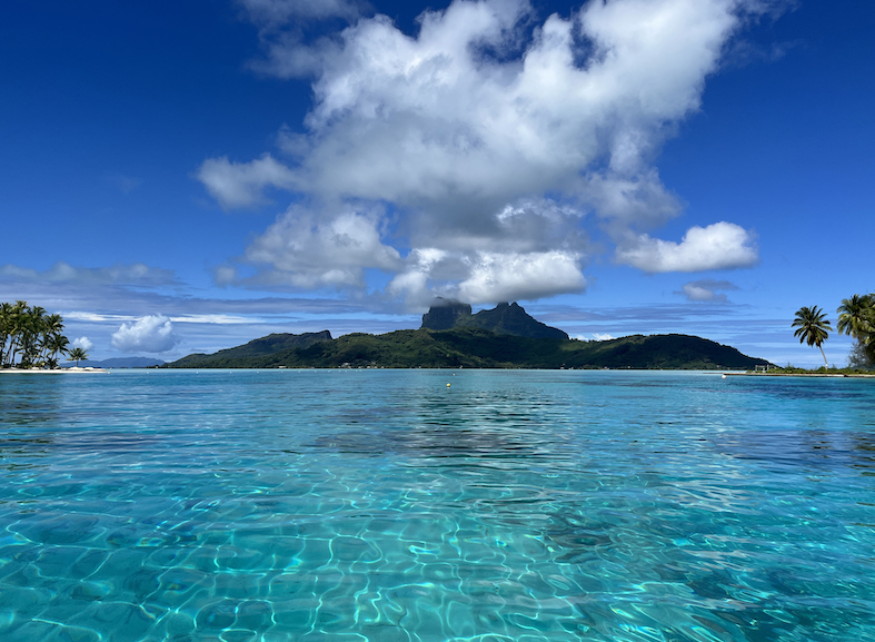 L'acqua di Bora Bora è come una piscina